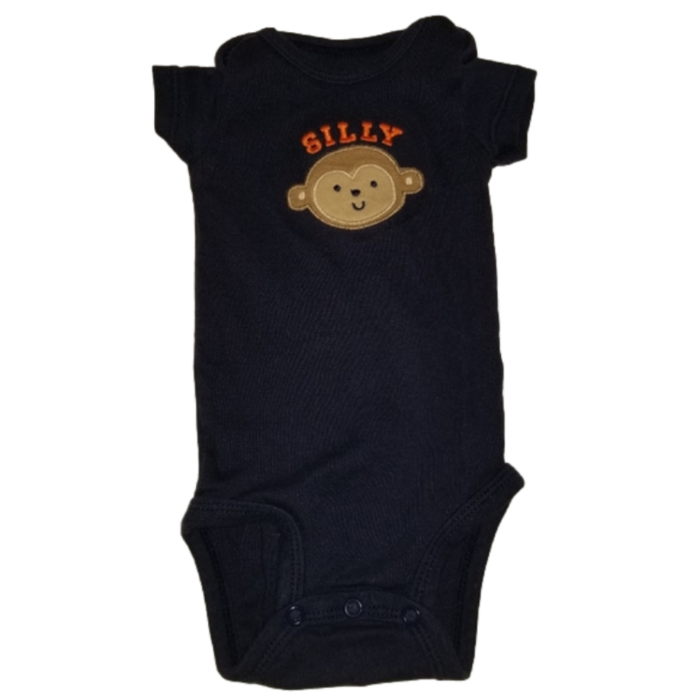 Carter's Baby Blue Silly Monkey Sleepers 0m-3m